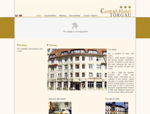 Tablet Screenshot of central-hotel-torgau.alsterweb.de